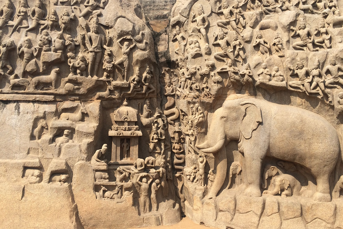 行程-印度-阿君那的苦行