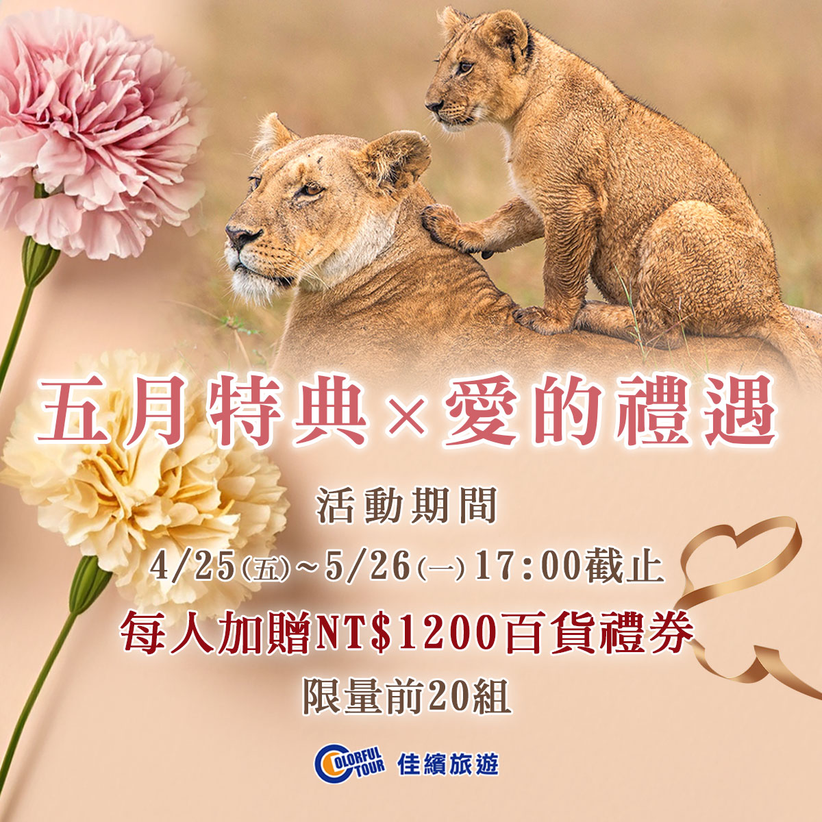 最新消息-五月特典 × 愛的禮遇